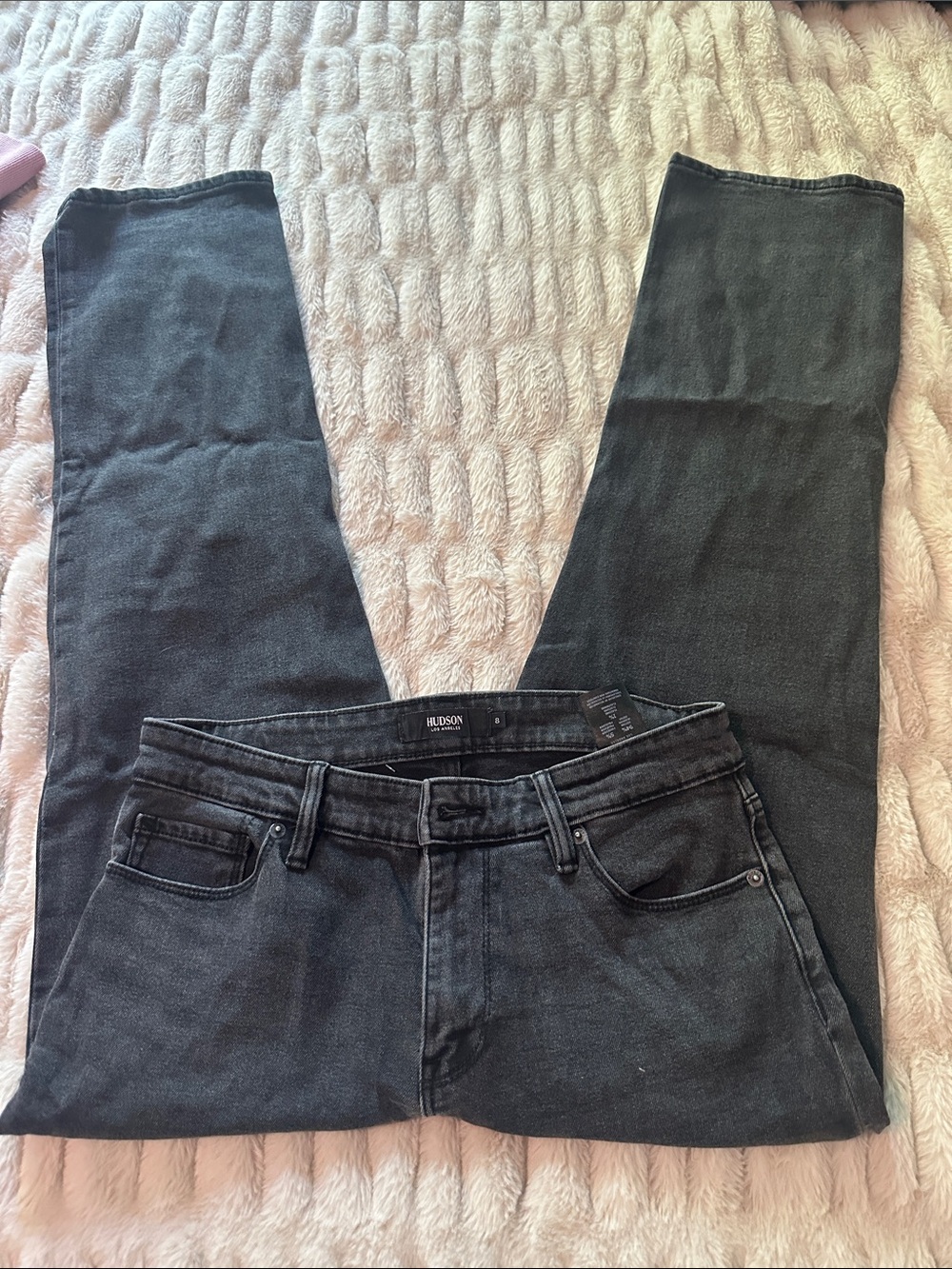 Hudson Jeans Black Women’s Straight Leg Jeans - Stretch Denim size 8